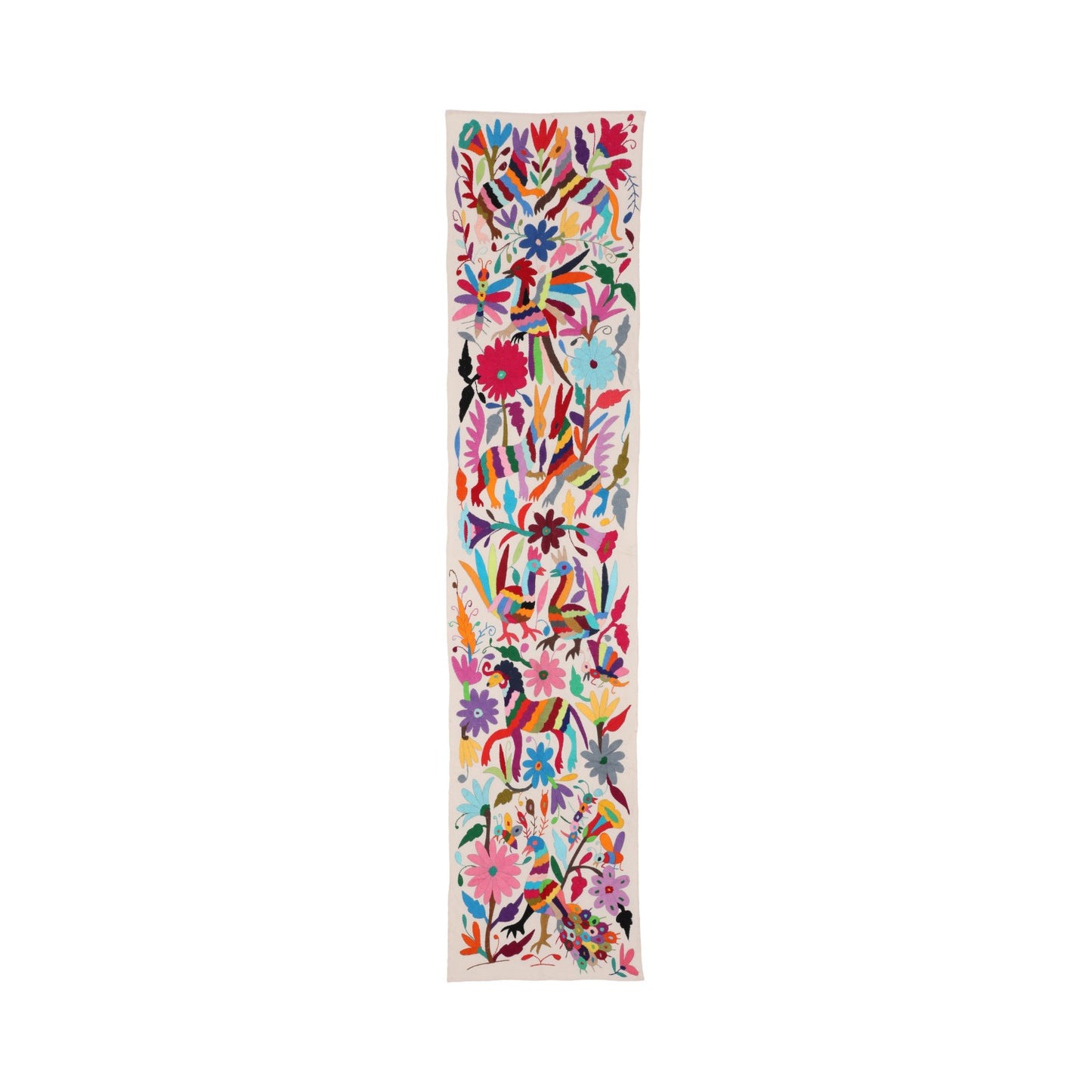 Traditional Tenango - Deer-Inspired Table Runner