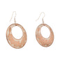 Round-shaped Copper and Silver Earrings