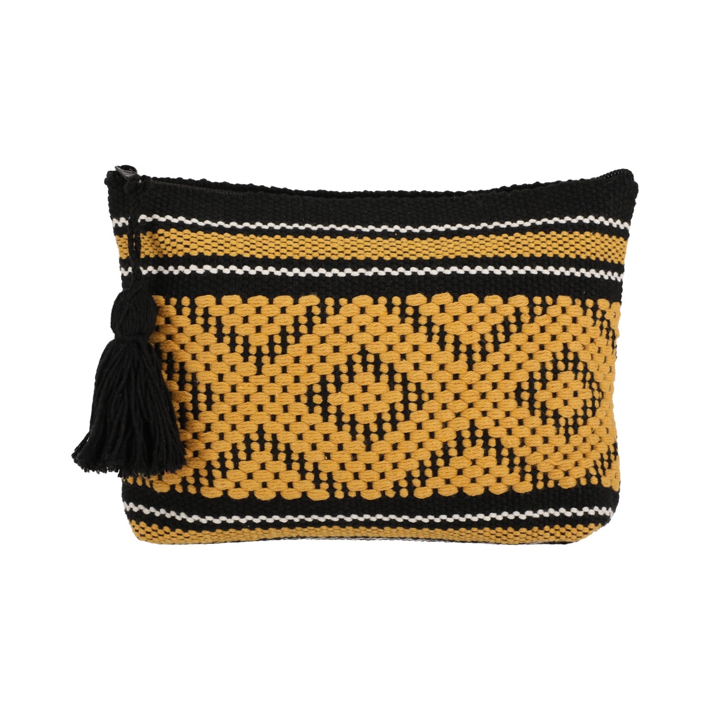 Black & Gold Zapotec Cosmetic & Toiletry Bag