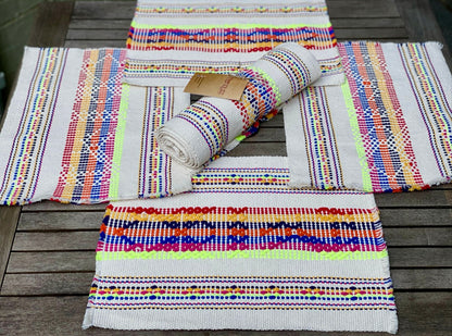 Multicoloured Handwoven Placemats (set of 4)