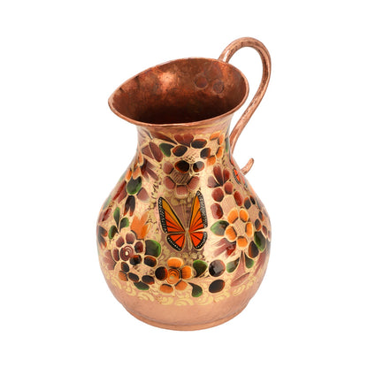 Hand-Painted Copper Jug