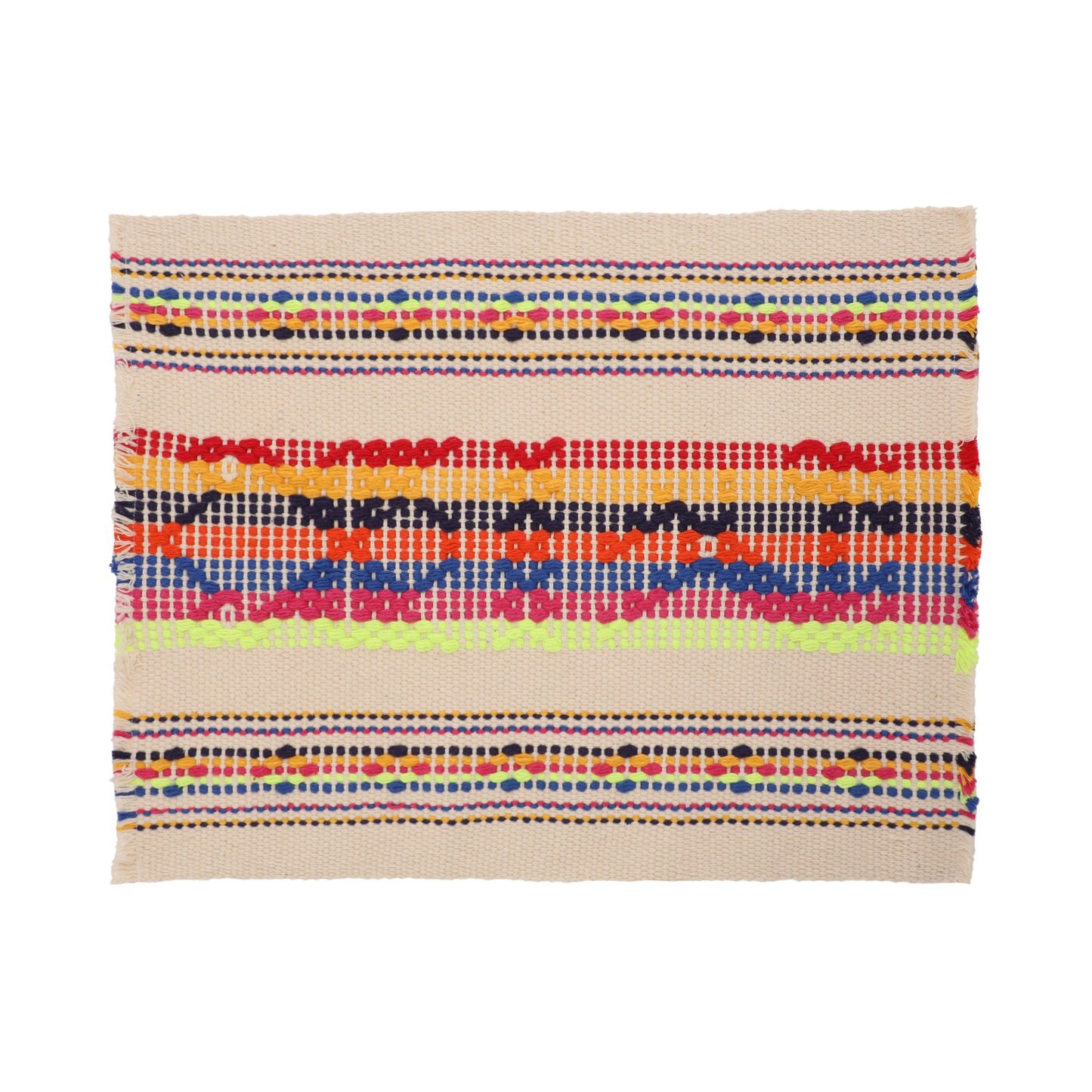 Multicoloured Handwoven Placemats (set of 4)