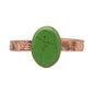 Copper Bracelet with Green Stone