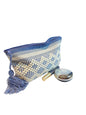 Light Blue Zapotec Cosmetic & Toiletry Bag