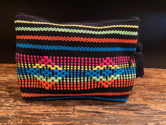 Black Zapotec Cosmetic & Toiletry Bag