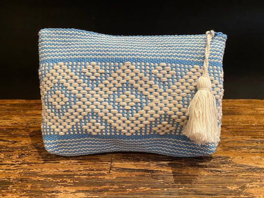 Sky Blue Zapotec Cosmetic & Toiletry Bag