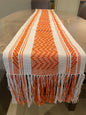 Handwoven Zapotec Table Runner - Orange