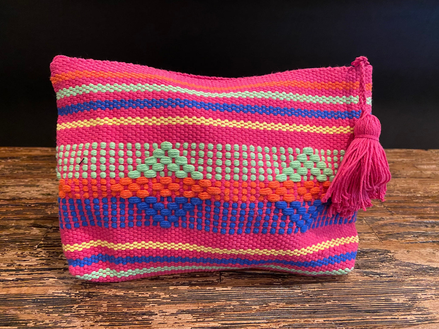 Pink Zapotec Cosmetic & Toiletry Bag