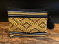 Black & Gold Zapotec Cosmetic & Toiletry Bag