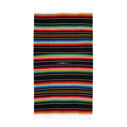 Black Striped Mexican Serape