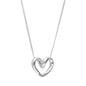 Sterling silver heart necklace