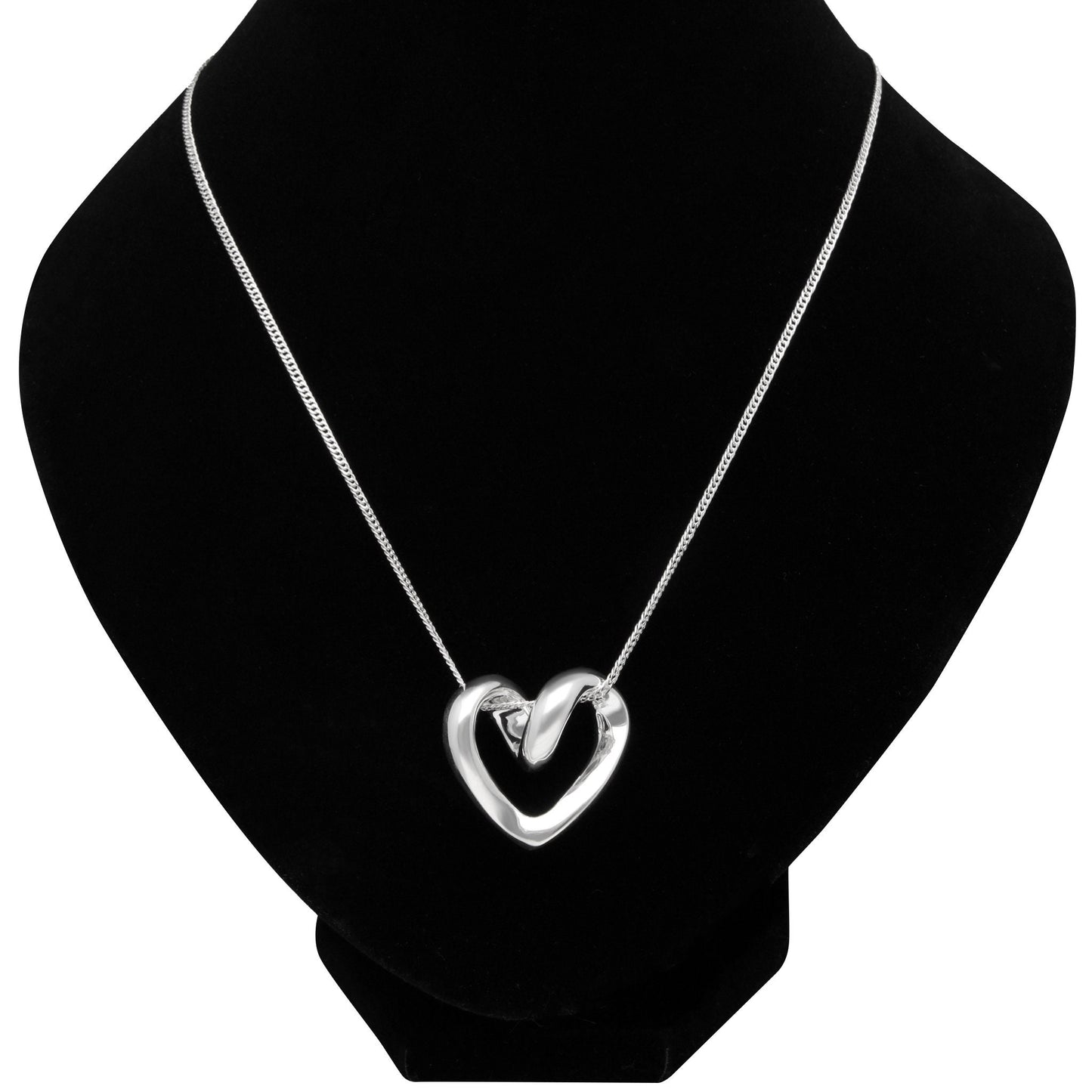 Sterling silver heart necklace