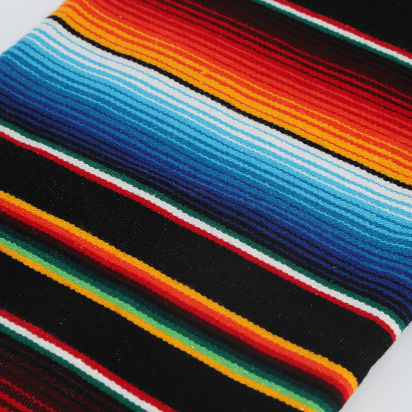 Black Striped Mexican Serape