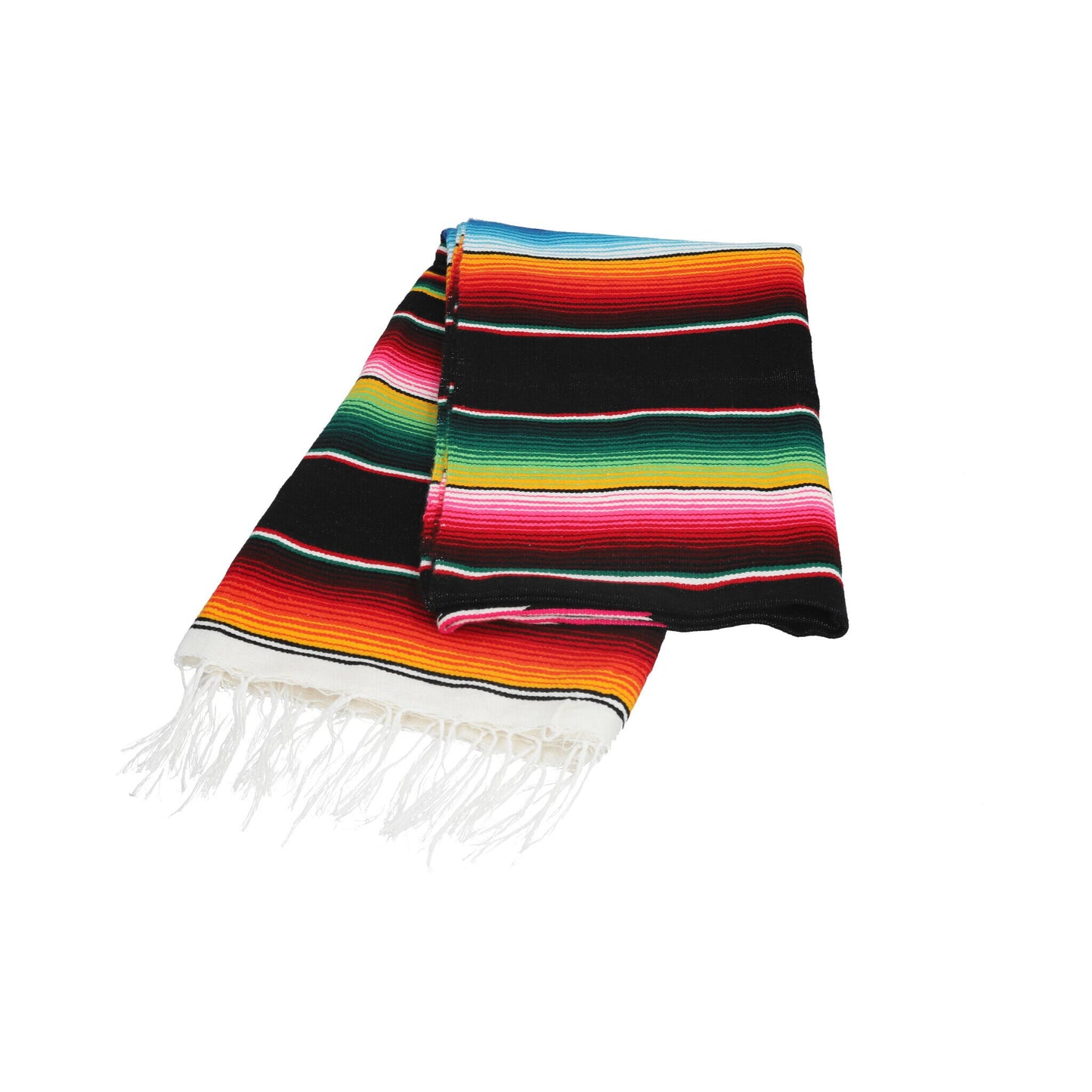 Black Striped Mexican Serape