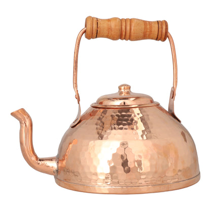 Hammered copper teapot