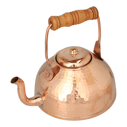 Hammered copper teapot