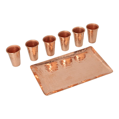 Tequila Glass Set with Tray