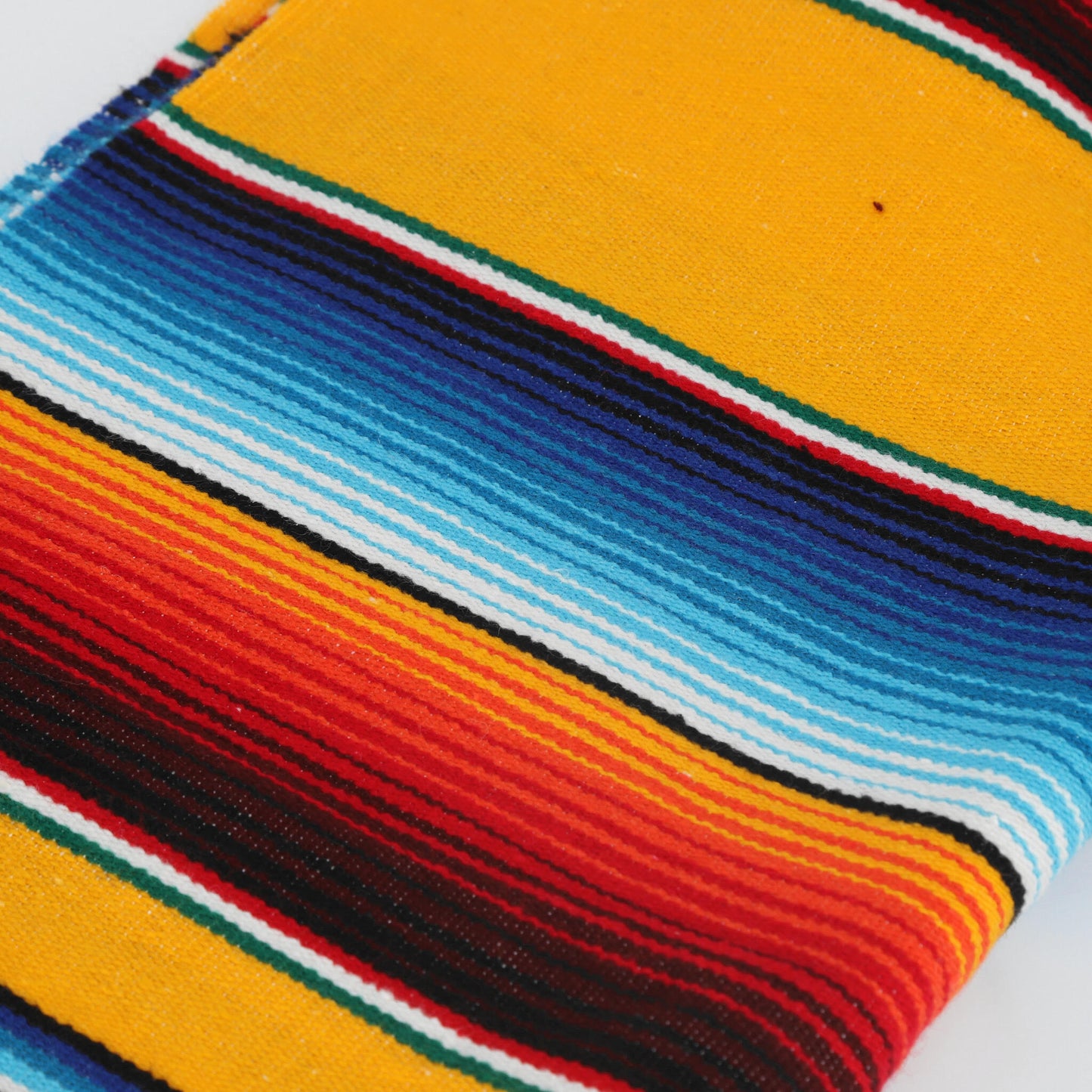 Yellow striped Mexican sarape